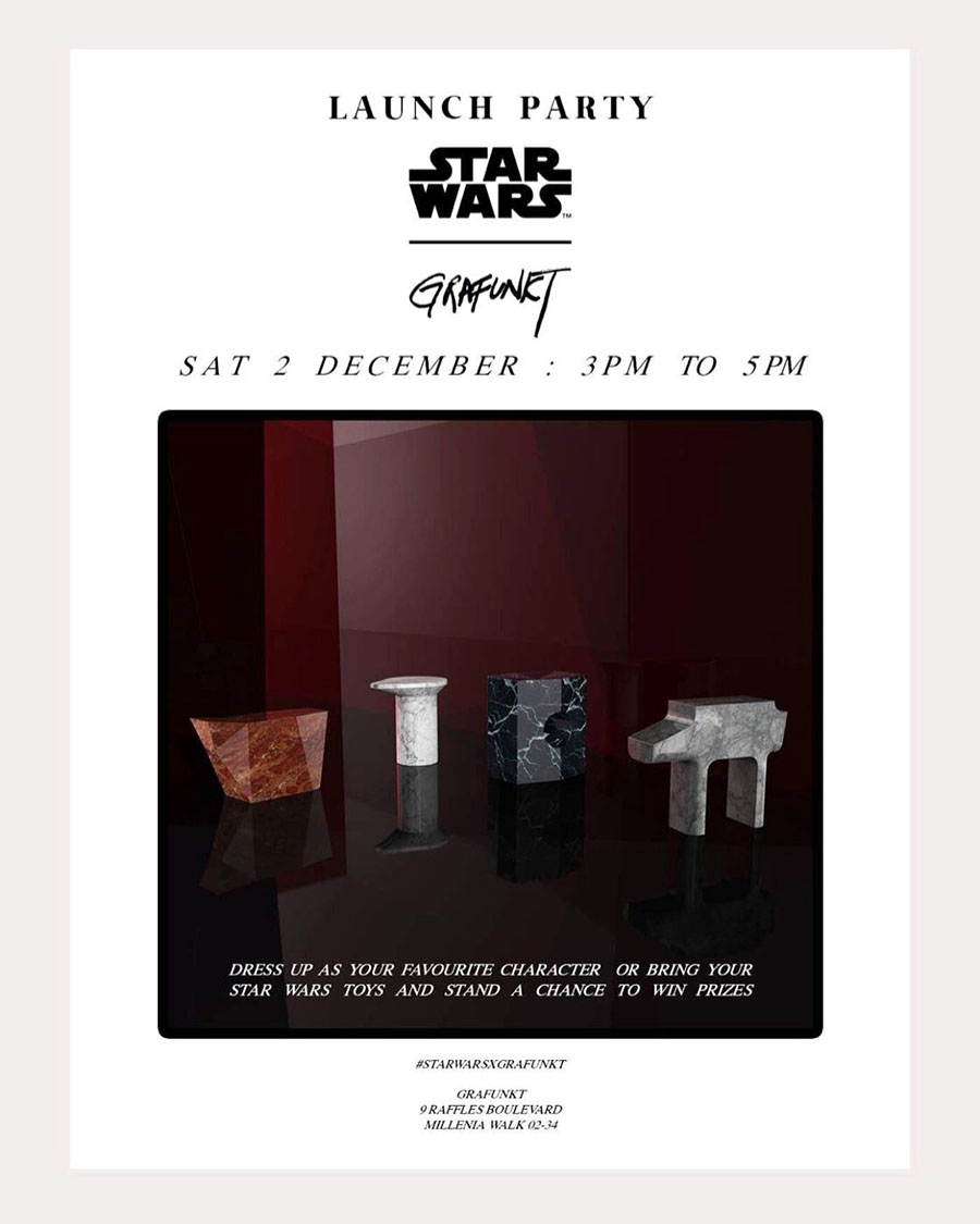 2017-12-08 Grafunkt Singapore for Disney Star Wars, Marble Stools 2